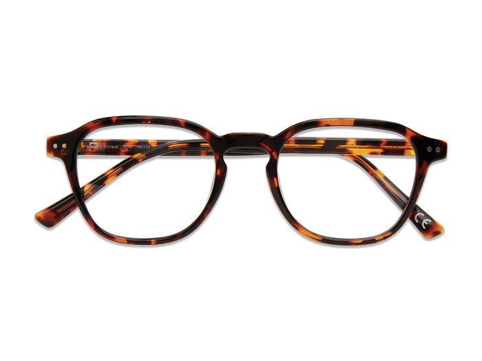 Eyeglasses Privé Revaux The Enrique 107576 (WR9) color brown havana shape round 