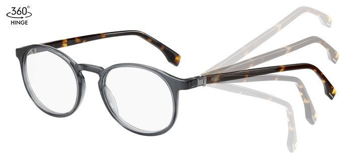 Brillen Hugo Boss 1572 107596 (ACI) farbe grey havana form rund 