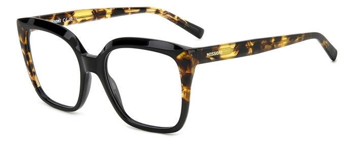 Occhiali da vista Missoni Mis 0158 107607 (WR7) colore black havana forma quadrato 