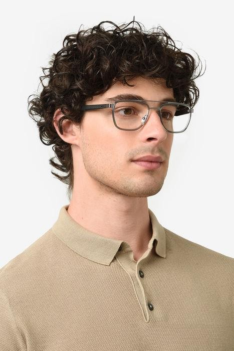 Occhiali da vista Hugo Boss 1583 107711 (HEK) forma navigator 