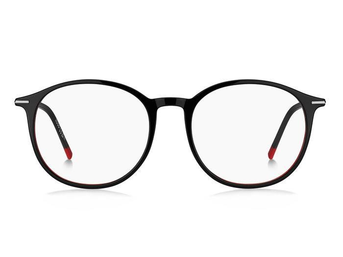 Eyeglasses Hugo Hg 1277 107748 (OIT) color black red shape round 