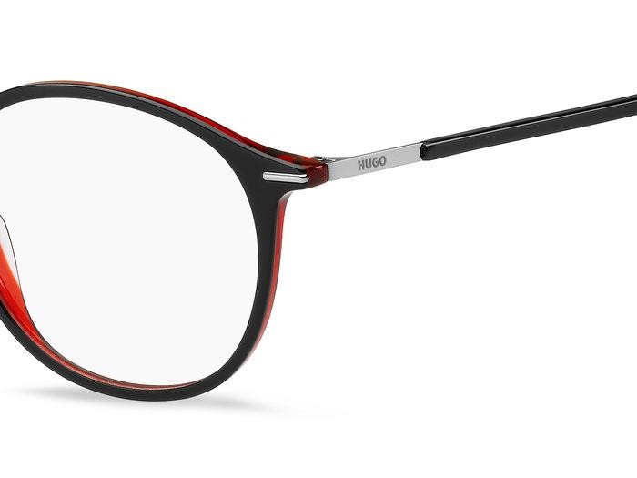 Eyeglasses Hugo Hg 1277 107748 (OIT) color black red shape round 