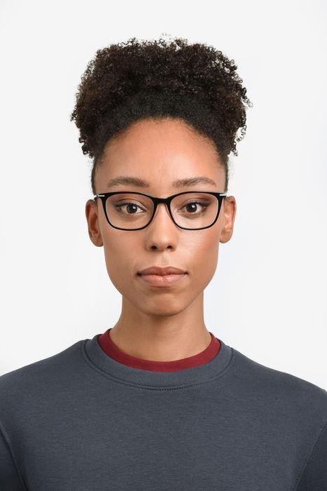 Eyeglasses Hugo Hg 1278 107750 (7C5) color black crystal shape rectangle 