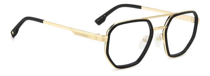 Occhiali da vista Dsquared2 D2 0111 107802 (807) colore black forma geometrico 
