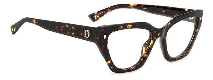 Occhiali da vista Dsquared2 D2 0117 107808 (086) forma irregolare 