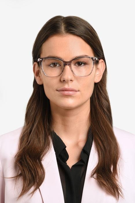 Occhiali da vista Kate Spade Clio/G 107822 (38I) colore blue horn forma cat eye 