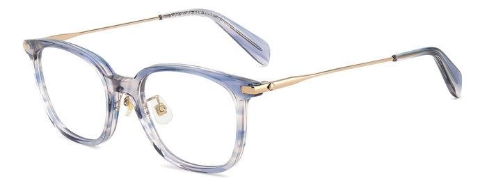 Occhiali da vista Kate Spade Juniper/F 107826 (38I) colore blue horn forma quadrato 