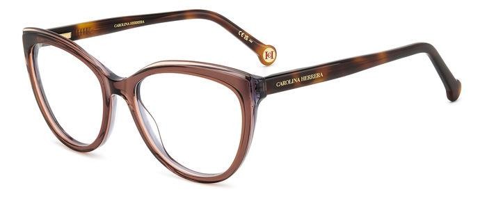Occhiali da vista Carolina Herrera Her 0207 107833 (NUX) colore brown grey forma cat eye 