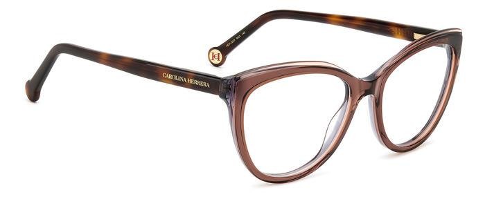 Occhiali da vista Carolina Herrera Her 0207 107833 (NUX) colore brown grey forma cat eye 