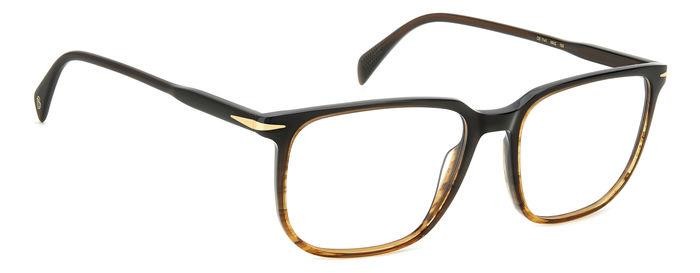 Occhiali da vista David Beckham Db 1141 107930 (NNG) colore brown shaded horn forma rettangolare 