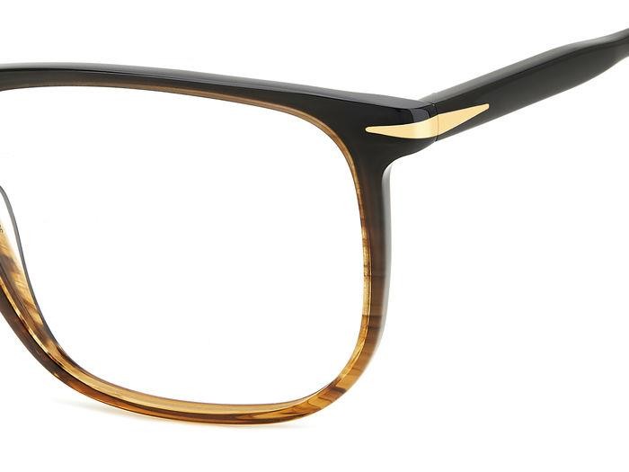 Occhiali da vista David Beckham Db 1141 107930 (NNG) colore brown shaded horn forma rettangolare 