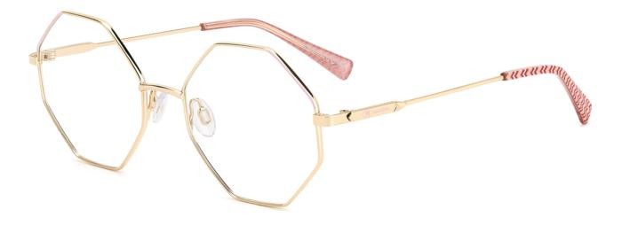 Brillen M Missoni Mmi 0186 107933 (EYR) farbe gold pink form geometrisch 