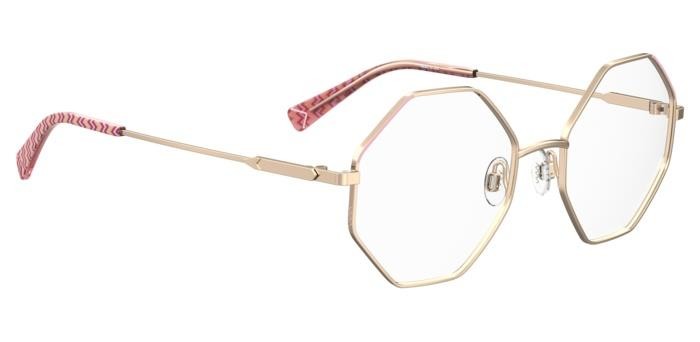 Brillen M Missoni Mmi 0186 107933 (EYR) farbe gold pink form geometrisch 