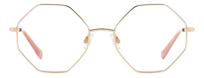 Brillen M Missoni Mmi 0186 107933 (EYR) farbe gold pink form geometrisch 