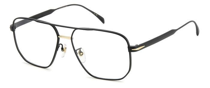 Eyeglasses David Beckham Db 7124 107982 (2M2) color black gold shape navigator 