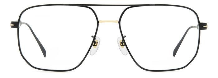 Eyeglasses David Beckham Db 7124 107982 (2M2) color black gold shape navigator 