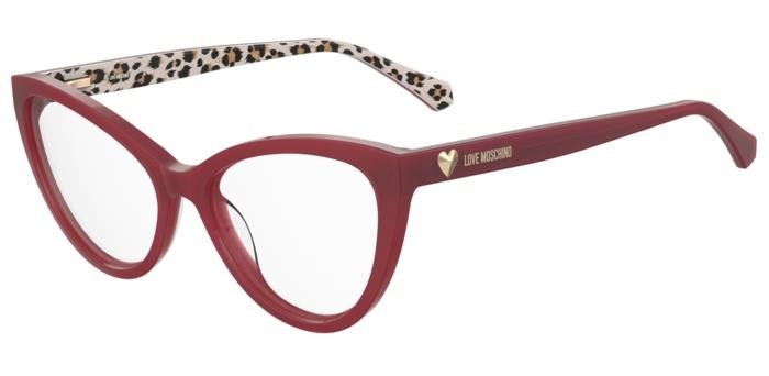 Occhiali da vista Moschino Love Mol631 108033 (WGX) colore pattern red forma cat eye 