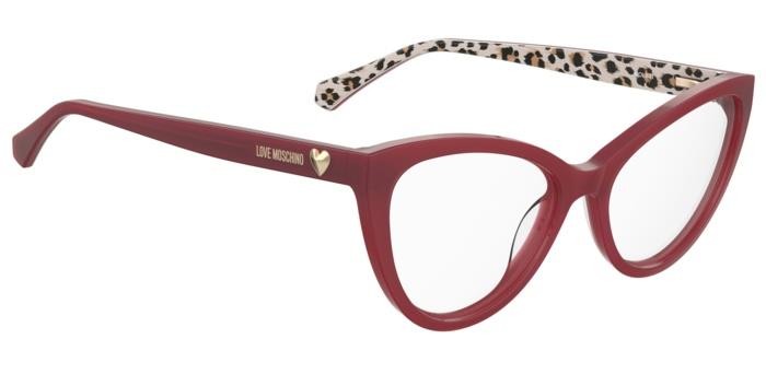 Occhiali da vista Moschino Love Mol631 108033 (WGX) colore pattern red forma cat eye 