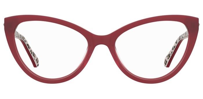 Occhiali da vista Moschino Love Mol631 108033 (WGX) colore pattern red forma cat eye 