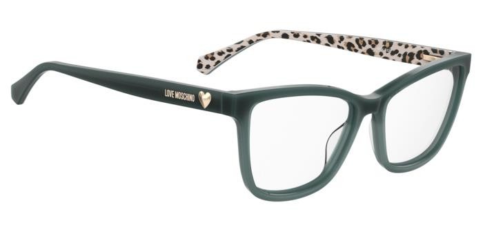 Occhiali da vista Moschino Love Mol632 108034 (8HC) colore pattern green forma cat eye 
