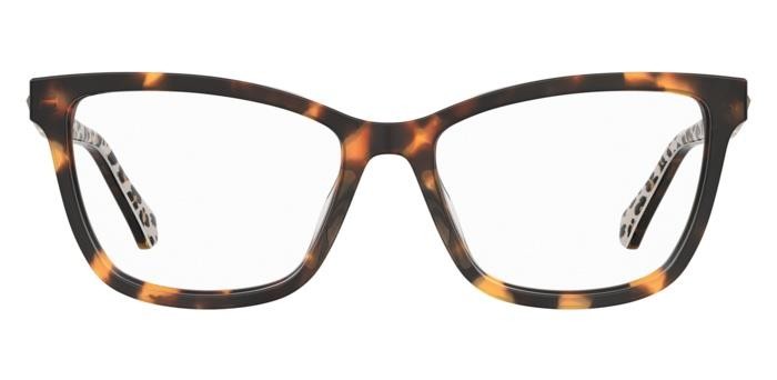 Occhiali da vista Moschino Love Mol632 108034 (H7P) colore pattern havana forma cat eye 