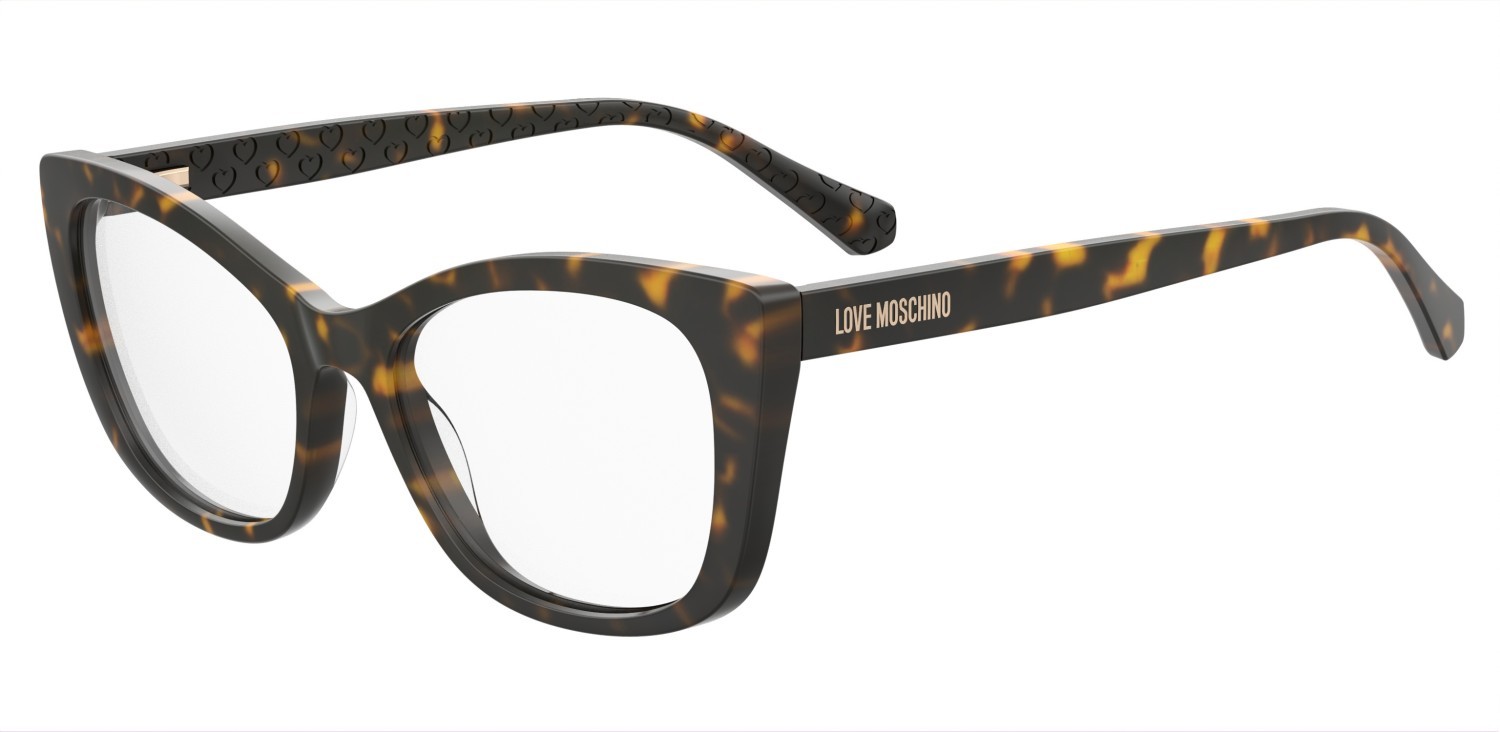 Eyeglasses Moschino Love Mol644 108052 086 color havana shape rectangle 