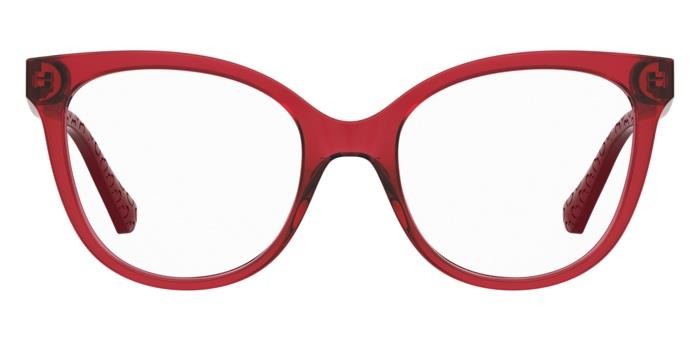 Eyeglasses Moschino Love Mol635 108053 (C9A) color red shape cat eye 