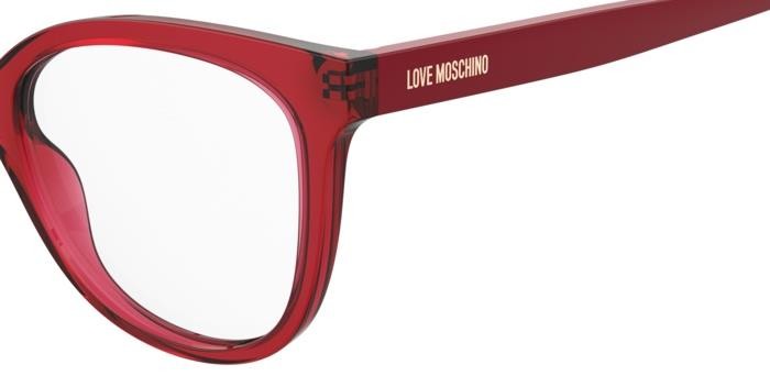 Eyeglasses Moschino Love Mol635 108053 (C9A) color red shape cat eye 