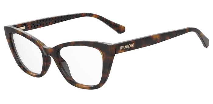 Eyeglasses Moschino Love Mol636 108054 (05L) color havana 2 shape cat eye 