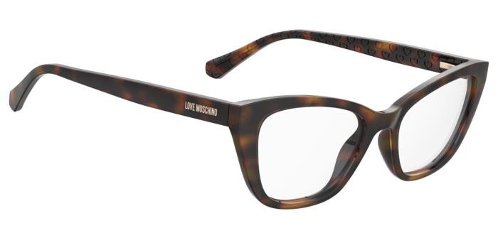 Eyeglasses Moschino Love Mol636 108054 (05L) color havana 2 shape cat eye 