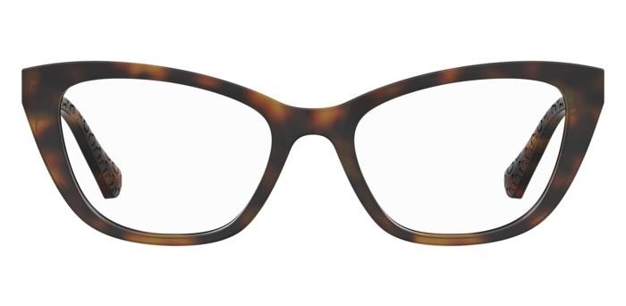 Eyeglasses Moschino Love Mol636 108054 (05L) color havana 2 shape cat eye 