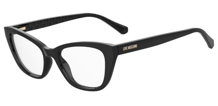 Eyeglasses Moschino Love Mol636 108054 (807) color black shape cat eye 