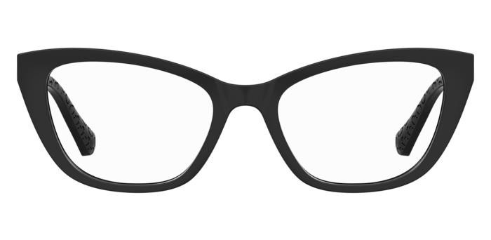 Eyeglasses Moschino Love Mol636 108054 (807) color black shape cat eye 