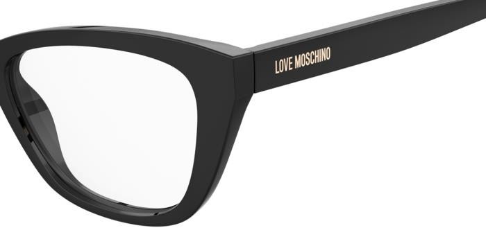 Eyeglasses Moschino Love Mol636 108054 (807) color black shape cat eye 