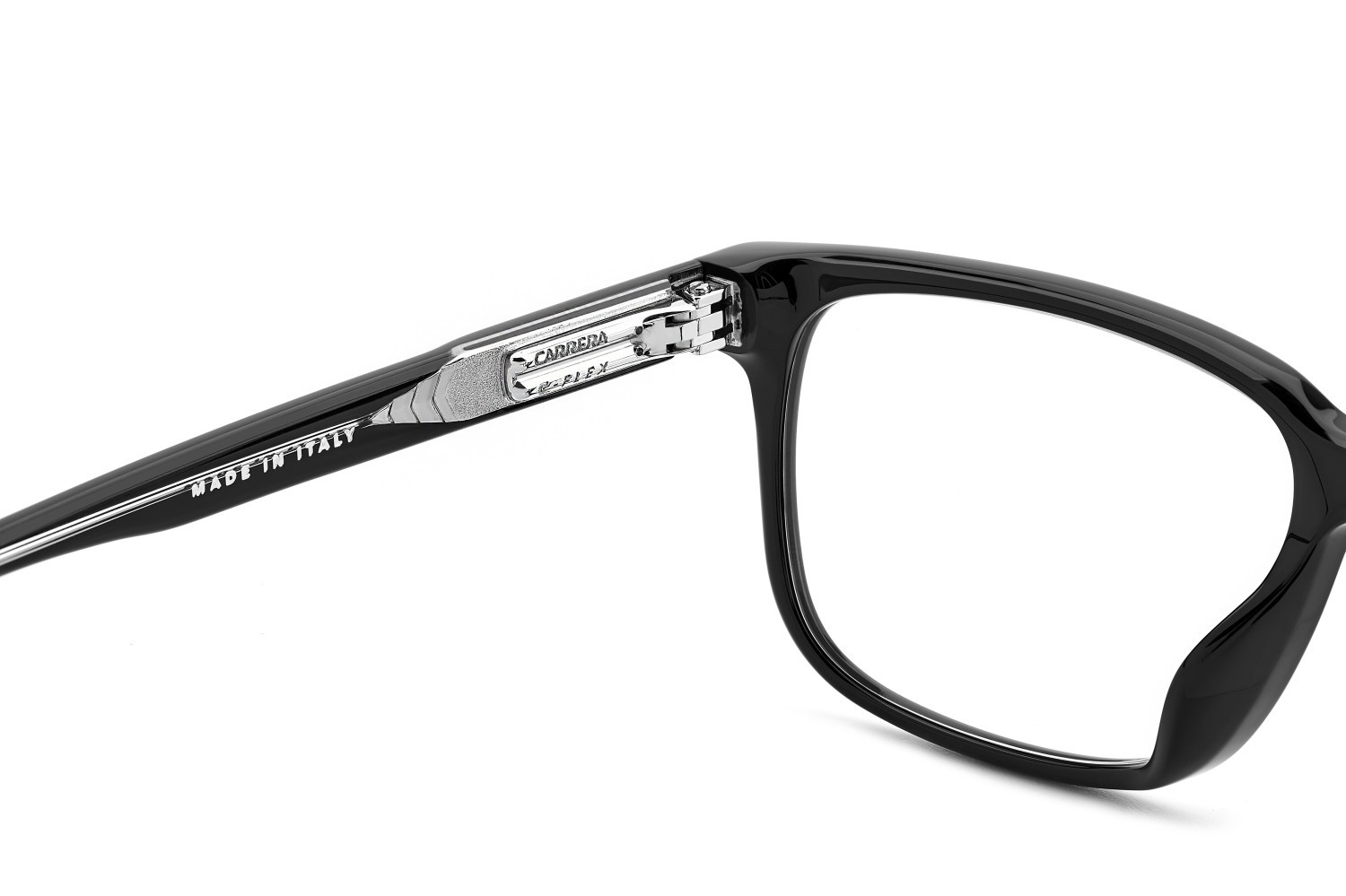Brillen Carrera C Flex 03/G 108077 (807 18) farbe black form rechteckig gläser transparent