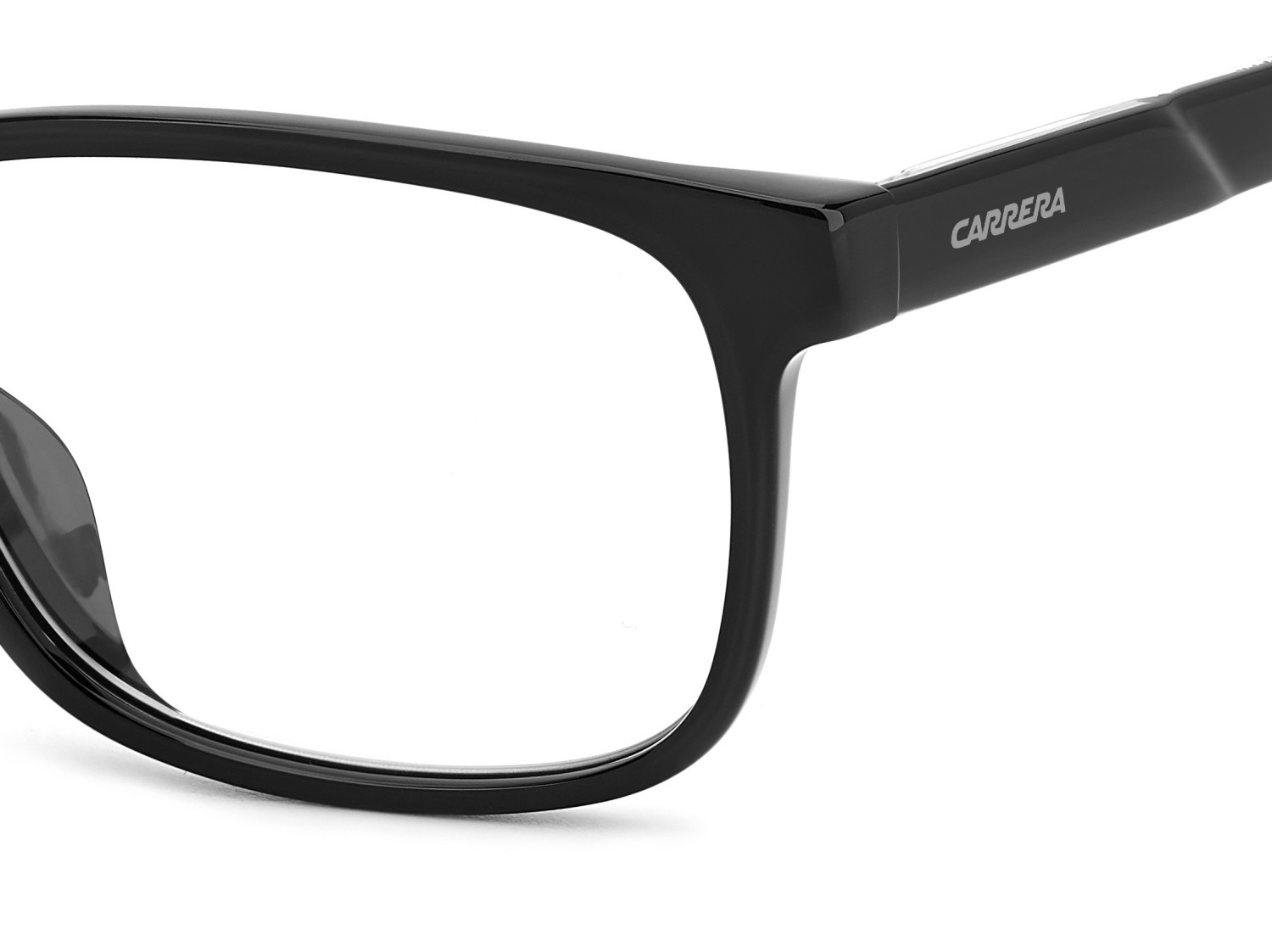 Brillen Carrera C Flex 03/G 108077 807 farbe black form rechteckig gläser transparent