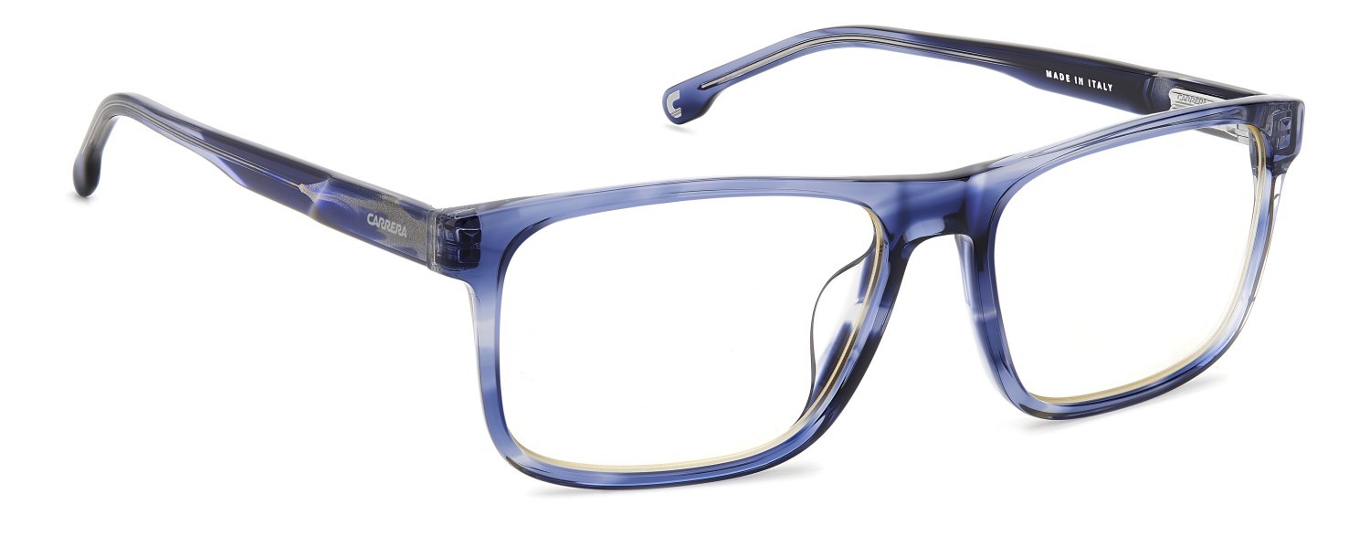Occhiali da vista Carrera C Flex 04/G 108078 (38I 37) colore blue horn forma rettangolare lenti transparent