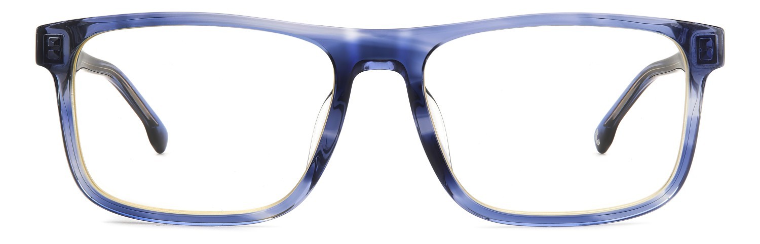 Occhiali da vista Carrera C Flex 04/G 108078 (38I 37) colore blue horn forma rettangolare lenti transparent