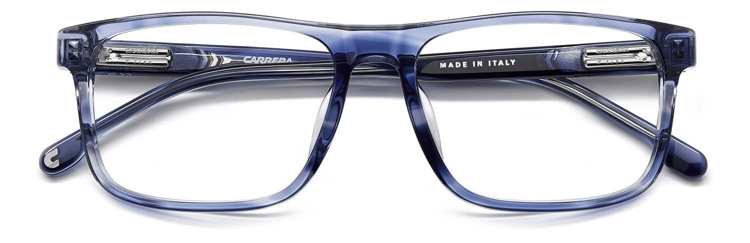 Occhiali da vista Carrera C Flex 04/G 108078 (38I 37) colore blue horn forma rettangolare lenti transparent