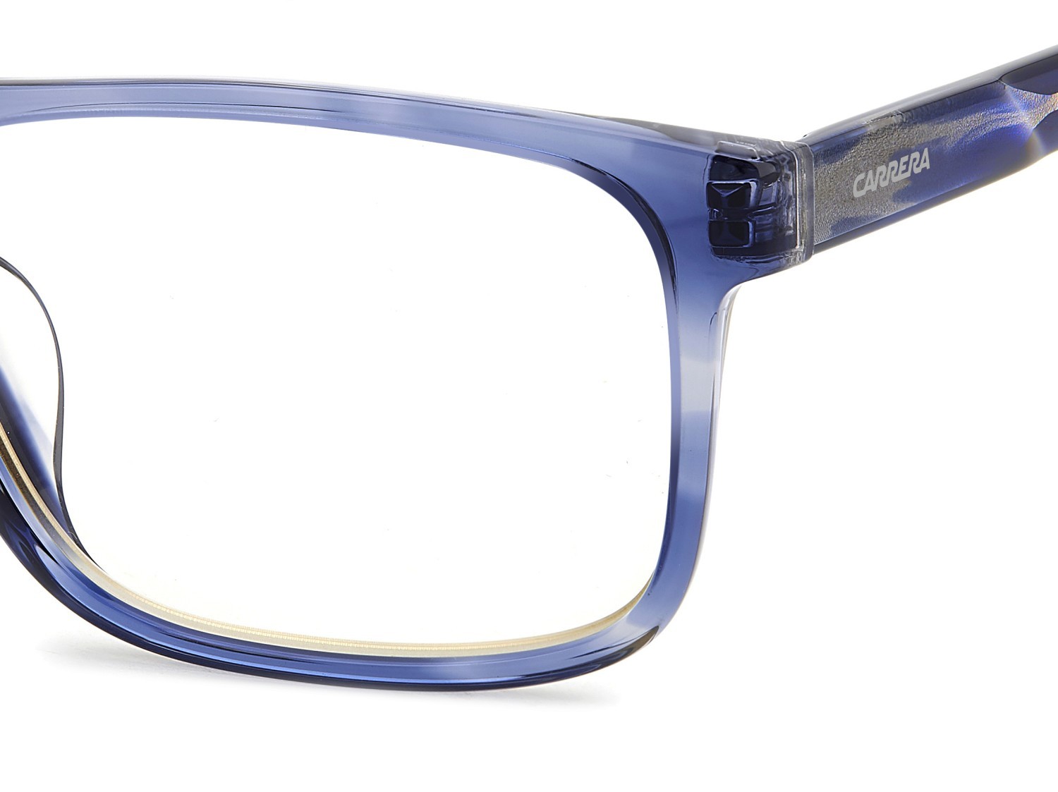 Occhiali da vista Carrera C Flex 04/G 108078 (38I 37) colore blue horn forma rettangolare lenti transparent