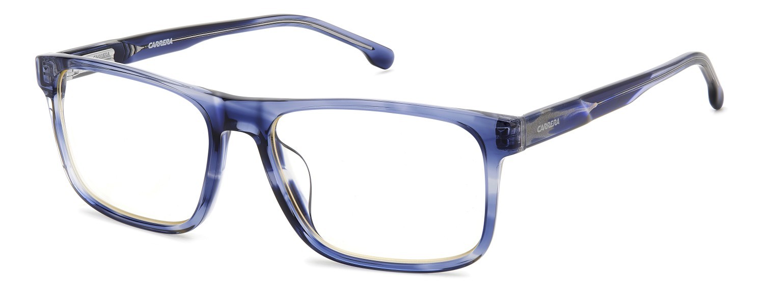 Occhiali da vista Carrera C Flex 04/G 108078 (38I 37) colore blue horn forma rettangolare lenti transparent
