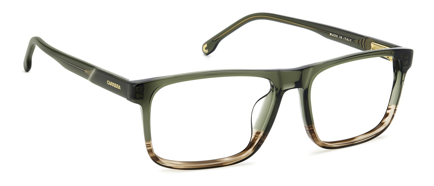 Brillen Carrera C Flex 04/G 108078 (XGW 38) farbe green havana form rechteckig gläser transparent