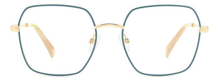 Eyeglasses Polaroid Pld D530 108080 (OGA) color gold teal shape geometric 