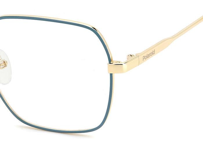 Eyeglasses Polaroid Pld D530 108080 (OGA) color gold teal shape geometric 