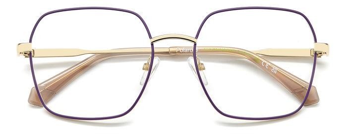 Eyeglasses Polaroid Pld D530 108080 (S9E) color gold violet shape geometric 