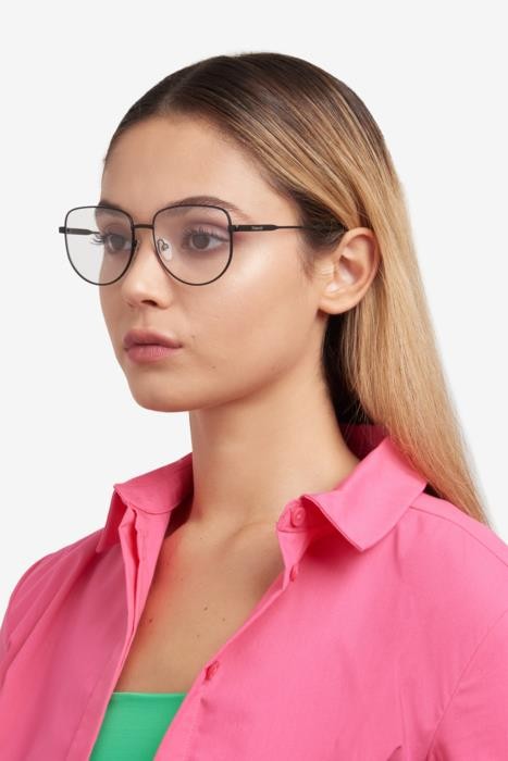 Brillen Polaroid Pld D531 108081 (003) farbe matte black form cat-eye 
