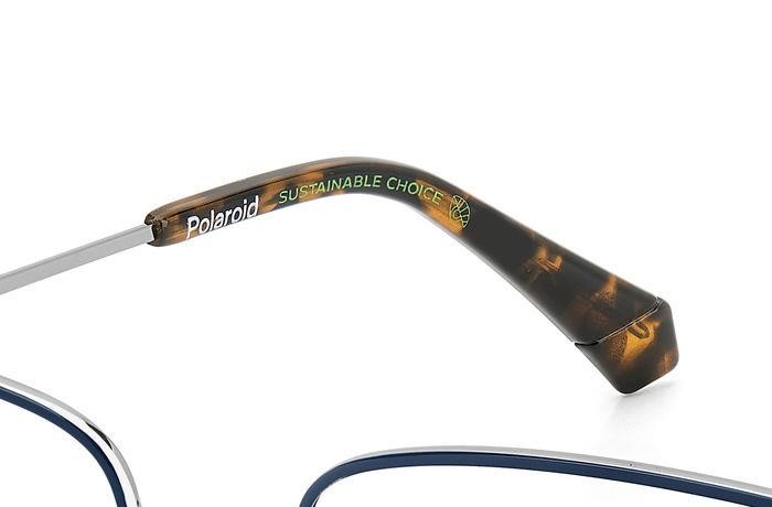 Brillen Polaroid Pld D531 108081 (V84) farbe ruthenium blue form cat-eye 