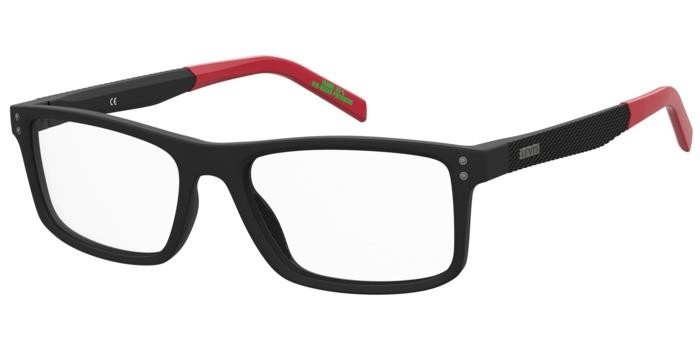 Brillen Levi's Lv 5063 108089 (BLX) farbe matte black red form rechteckig 