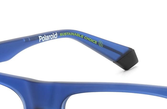 Brillen Polaroid Pld D533 108100 (FLL) farbe matte blue form quadratisch 