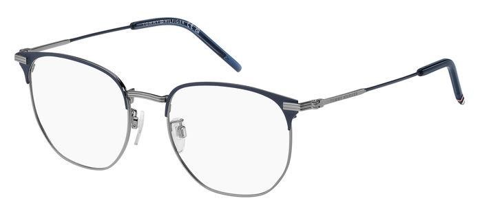 Brillen Tommy Hilfiger Th 2112/F 108104 (KU0) farbe matte blue ruthenium form quadratisch 